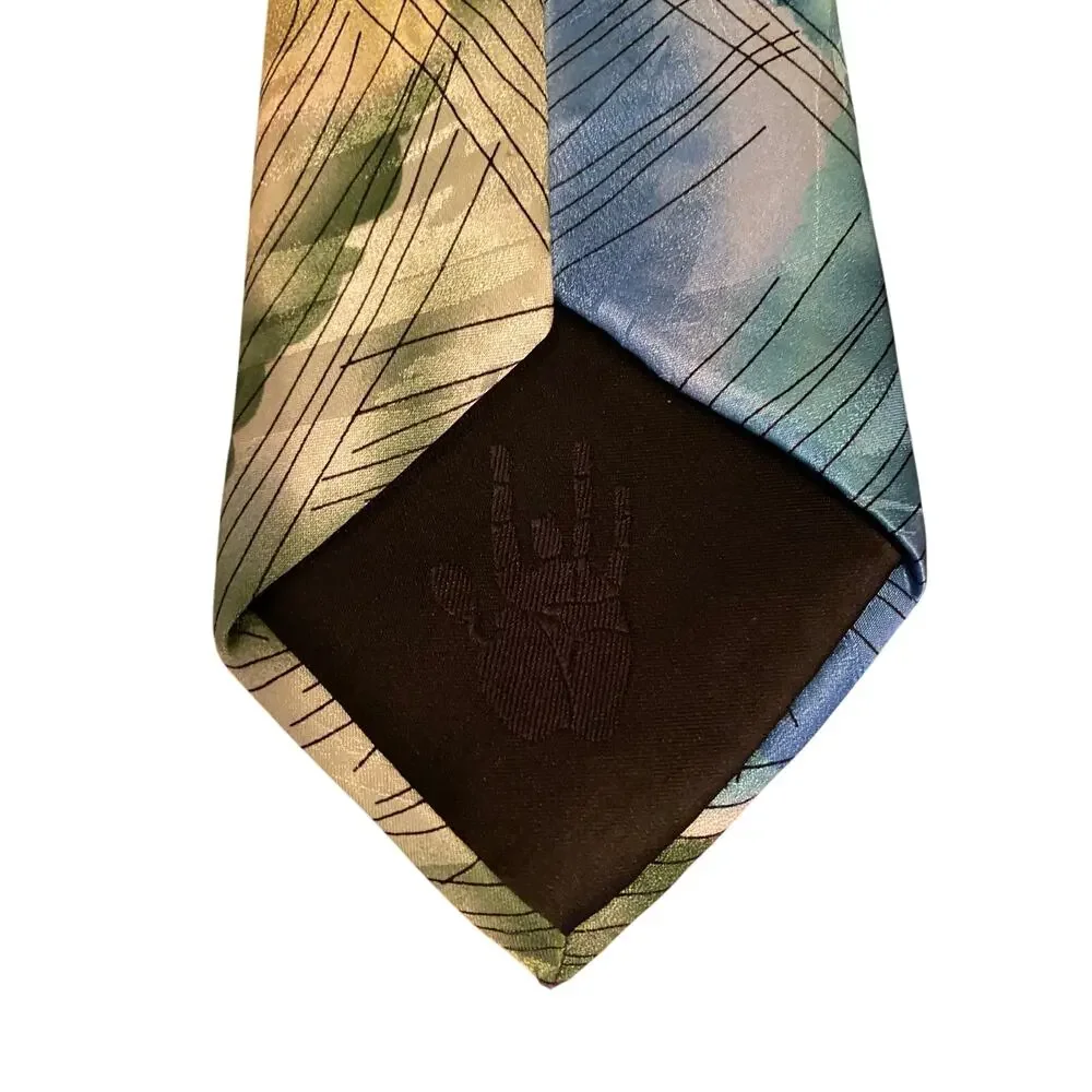 J Garcia Scales Watercolor Collection Artist Proof No 4 Silk‎ Tie